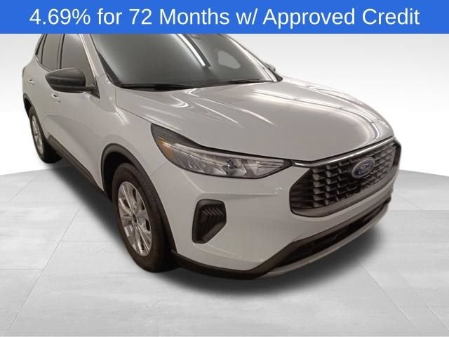 2023 Ford Escape Active in White — front three-quarter view