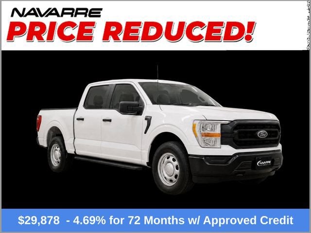 2022 Ford F-150 XL in White — front three-quarter view