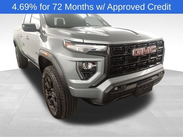 2024 GMC Canyon Elevation in Sterling Metallic — front three-quarter view