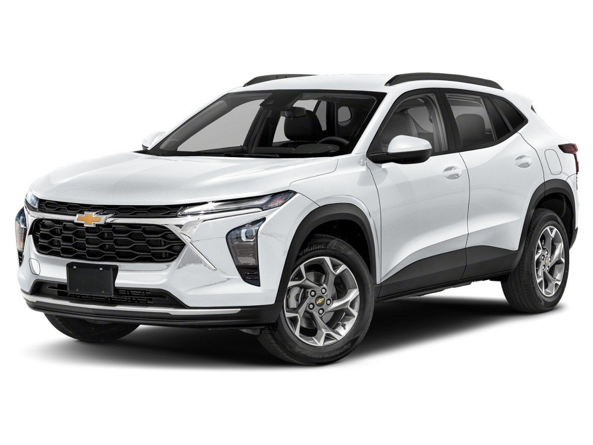 2026 Chevrolet Trax LS in Summit White — front three-quarter view