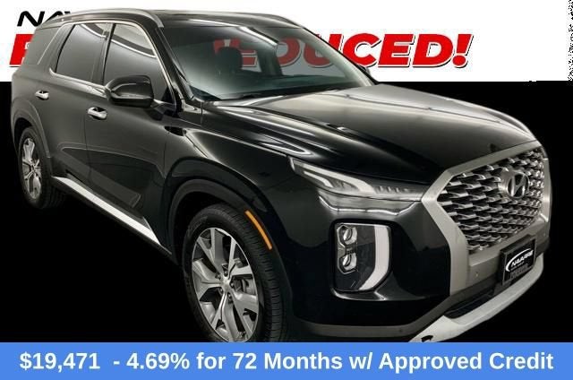 2022 Hyundai Palisade SEL in Black — front three-quarter view